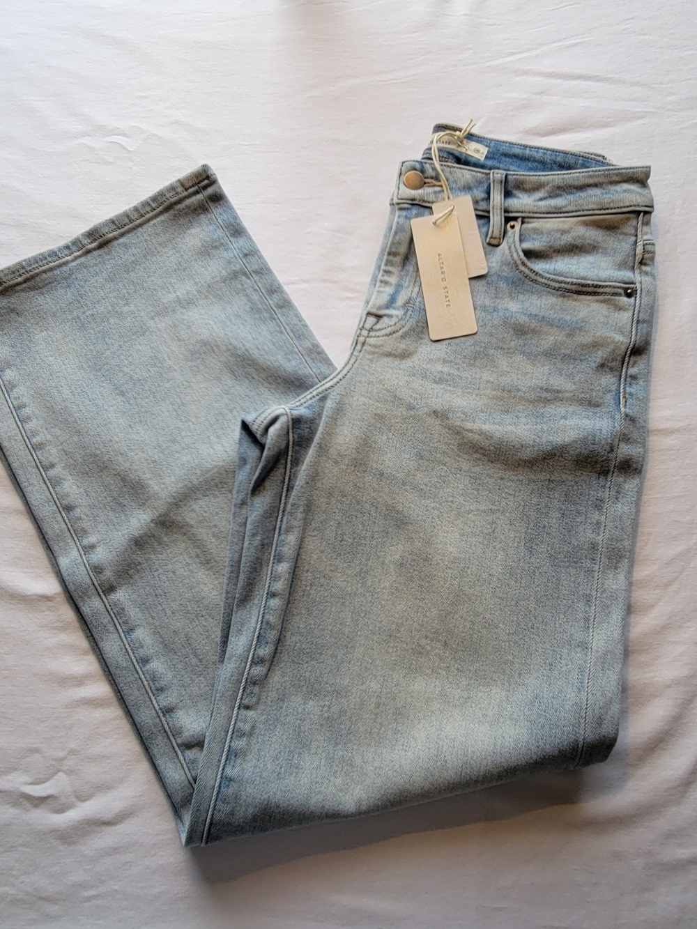 Altar'd State Light Blue Mid Rise Baggy Leg Jeans